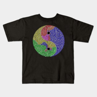 Rainbow Yin and Yang Kids T-Shirt